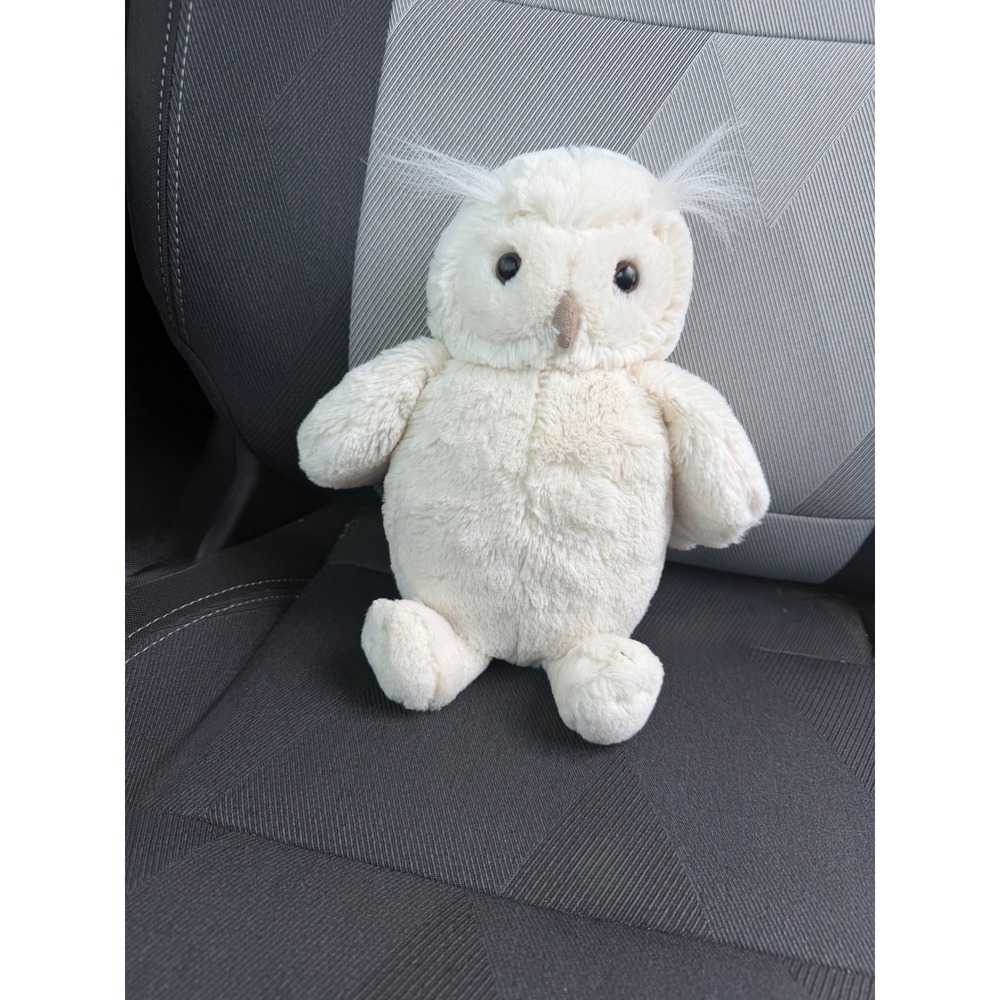 Jellycat Snowflake Owl Plush Cream White Stuffed Animal Bird JCINC1522